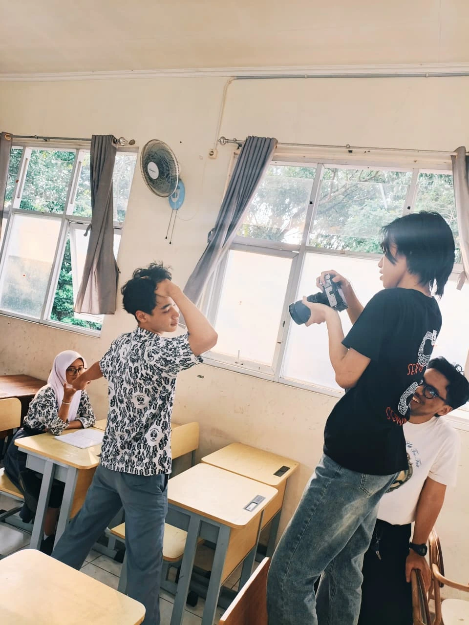 Photoshoot in Local Highschool