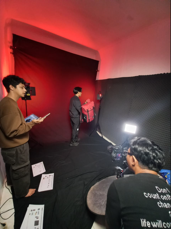 Shooting in Studio